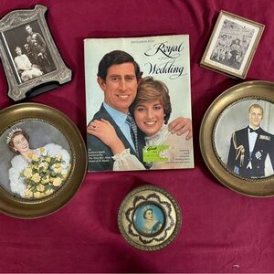 Vintage Royal Wedding Memorabilia Set